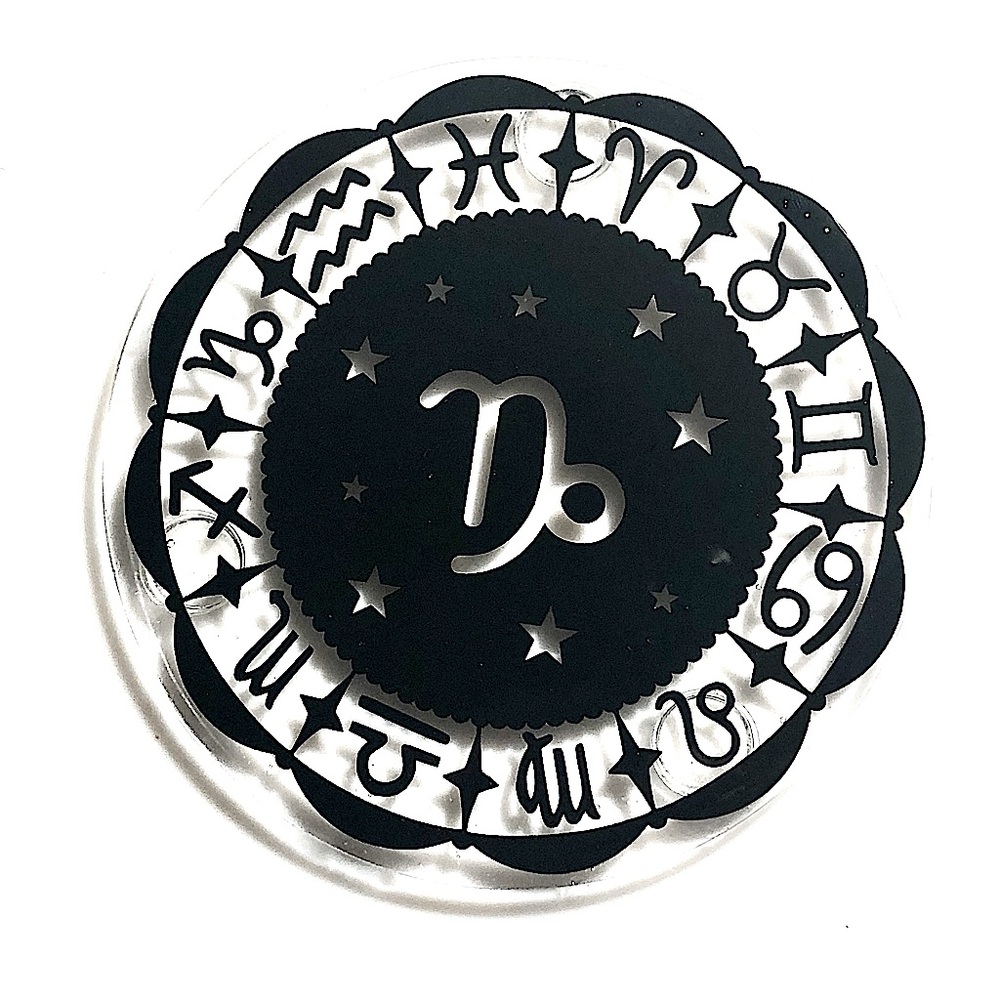 ✨Handmade✨ ♑️ Capricorn Zodiac Coasters Set of 4 - Picture 5 of 8